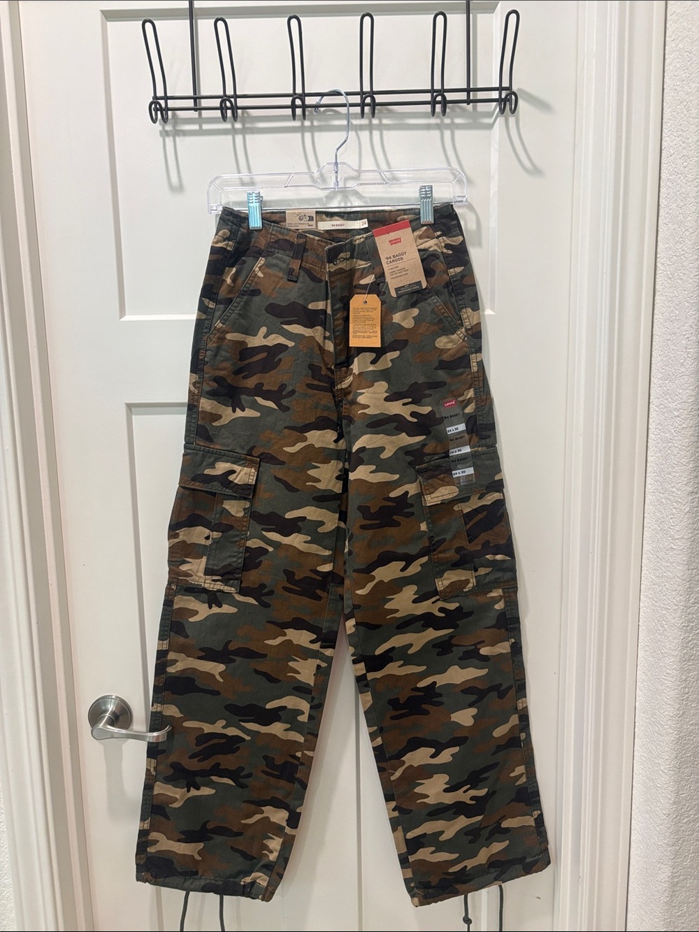 Levi's Women's Camo Cargo Pants - Olive, Brown, Black